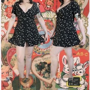 Rue 21 floral button up 90s style mini dress size medium